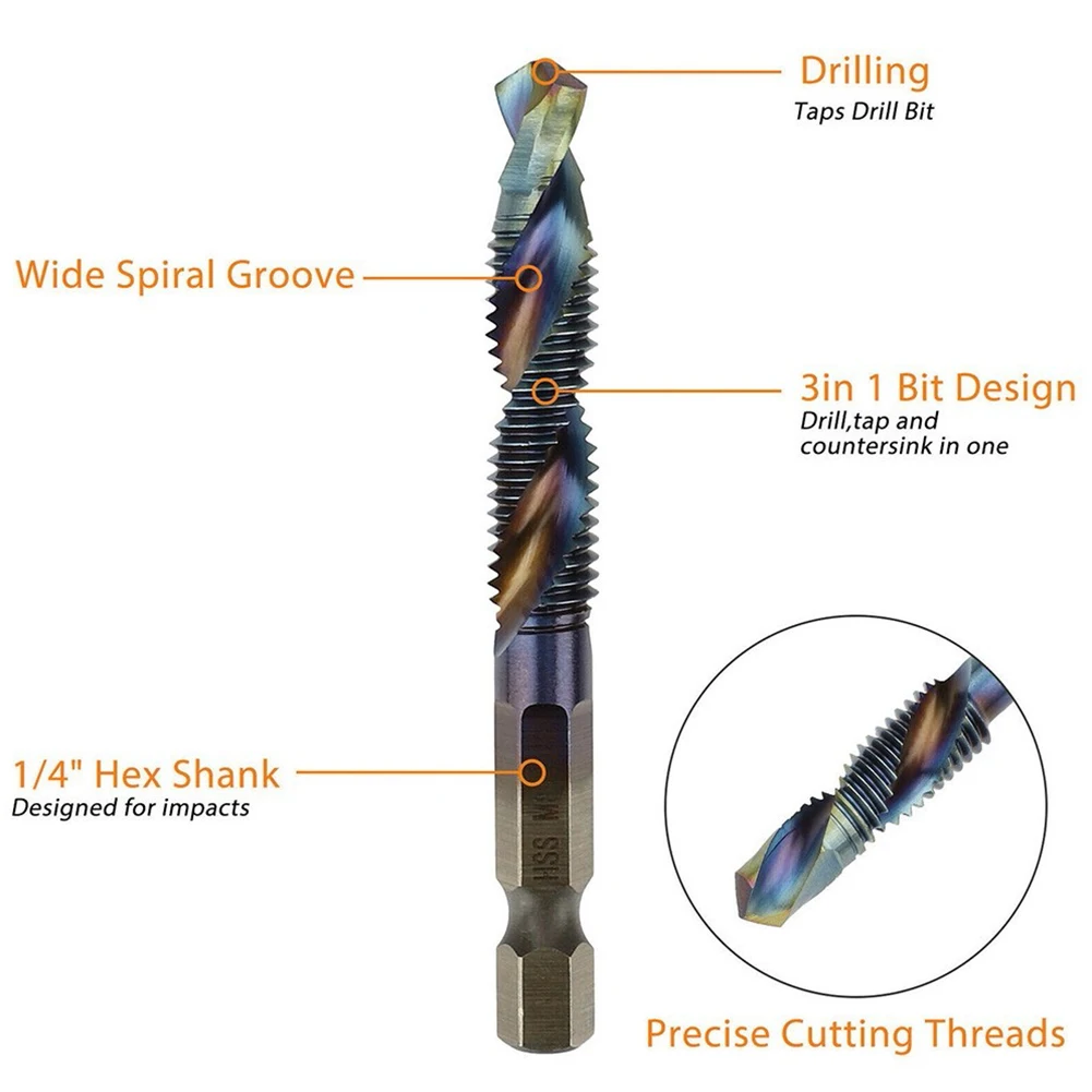 Электроприводная дрель Bohren Tap Drill Rechtsh nder 1, 4 дюйма, 1, 4 зубчатых бит Blau Verbundwerkstoff Metrische Schraube
Электроприводная дрель Bohren Tap Drill Rechtsh nder 1, 4 дюйма, 1, 4 зубчатых бит Blau Verbundwerkstoff Metrische Schraube