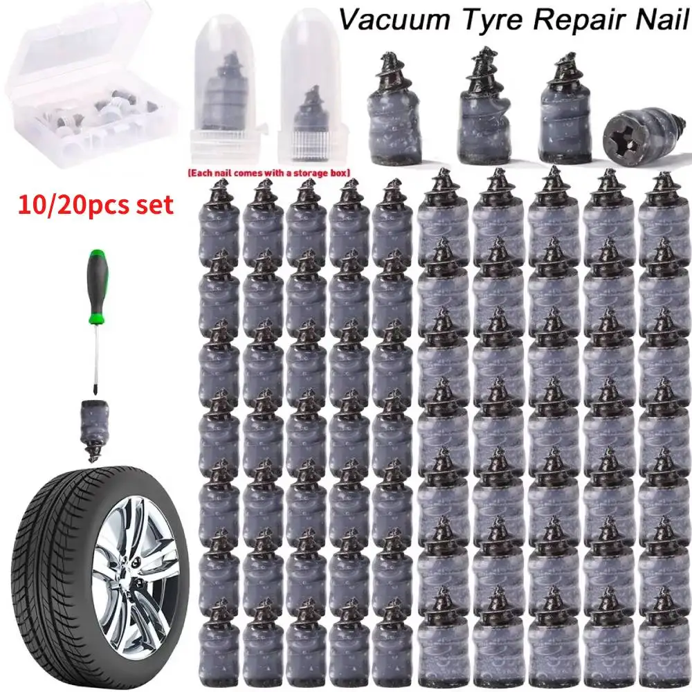 20-10PCS Universal Vacuum Tyre Repair Set For Car Motorcycle Scooter Rubber Tubeless Tire Repair Kit Glue Free Repair Tire Nails
20-10PCS Universal Vacuum Tyre Repair Set For Car Motorcycle Scooter Rubber Tubeless Tire Repair Kit Glue Free Repair Tire Nails