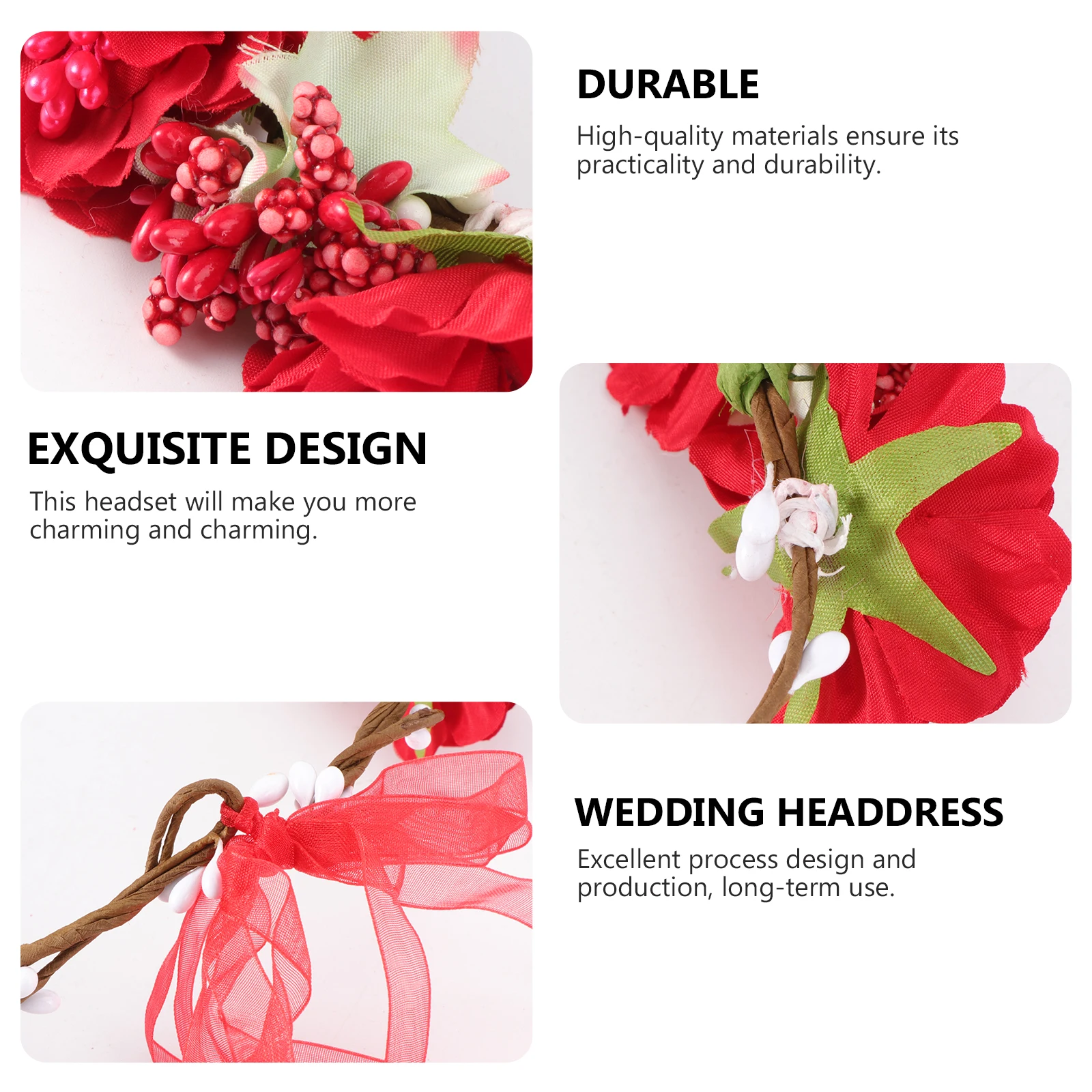 Flower Headwear Wedding Headdress Bride Hair Accessories Fabric Lightweight Comfortable Party Photography Prop Hair
Flower Headwear Wedding Headdress Bride Hair Accessories Fabric Lightweight Comfortable Party Photography Prop Hair