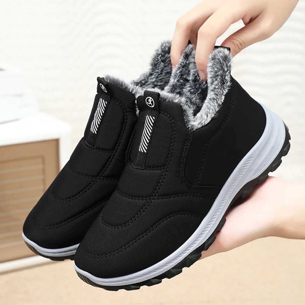 Mens Snow Boots Lightweight Warm Walking Shoes Non-slip Slip On Sneakers Comfortable Winter Thick Fur Shoes for Outdoor Sports
Mens Snow Boots Lightweight Warm Walking Shoes Non-slip Slip On Sneakers Comfortable Winter Thick Fur Shoes for Outdoor Sports