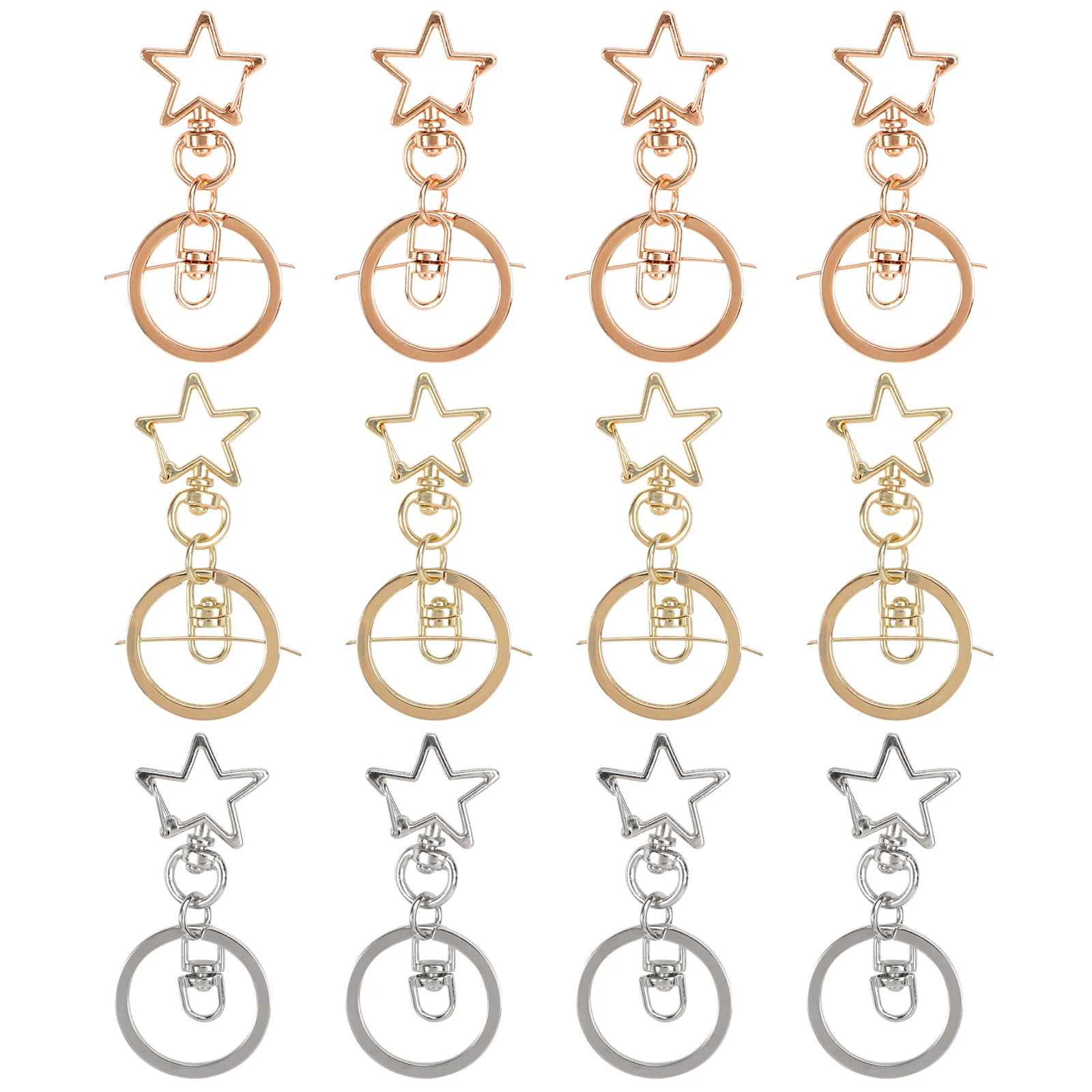 12 Pcs Key Chain Set Alloy Creative Lightweight Simple Keychains Pendant DIY Chains Holiday Party Home Metal Accessories
12 Pcs Key Chain Set Alloy Creative Lightweight Simple Keychains Pendant DIY Chains Holiday Party Home Metal Accessories