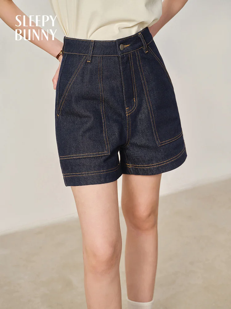 High Waist Contrast Stitch Denim Shorts Women Vintage Casual Loose Hot Pants Summer A-Line Wide Leg Jean Shorts Daily Outfits
High Waist Contrast Stitch Denim Shorts Women Vintage Casual Loose Hot Pants Summer A-Line Wide Leg Jean Shorts Daily Outfits