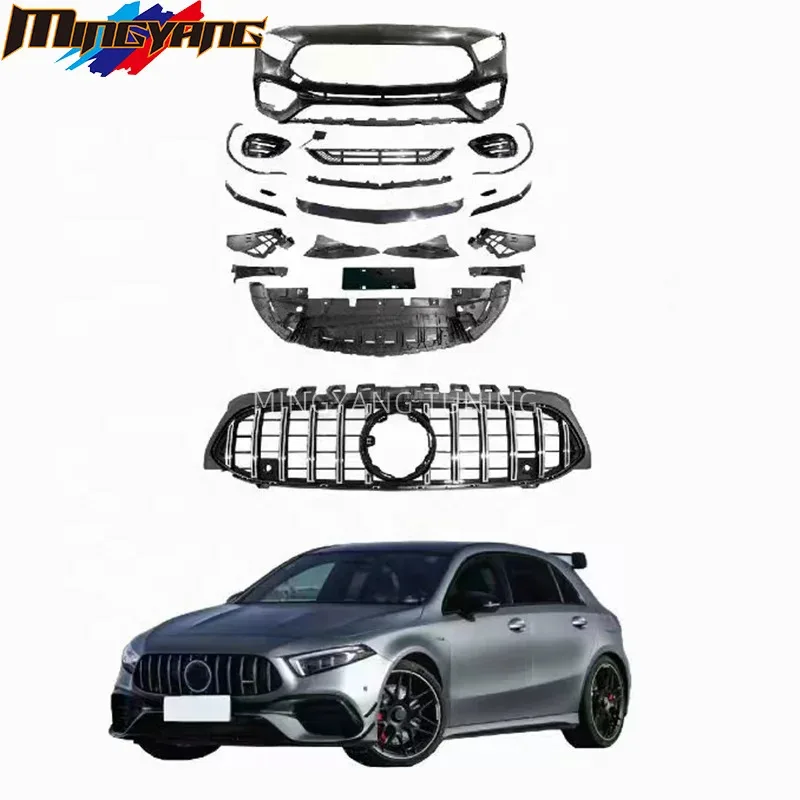 Modification PP Plastic Upgrade to A45S Facelift Car Conversion Kit Bodykit for A-class W177 2019 A180 A200 A220 Coupe
Modification PP Plastic Upgrade to A45S Facelift Car Conversion Kit Bodykit for A-class W177 2019 A180 A200 A220 Coupe