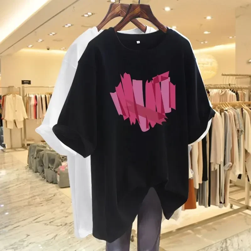 Women Lover Printed T-shirt Summer Short Sleeve Cotton Pullovers Casual Pure Cotton Tops
Women Lover Printed T-shirt Summer Short Sleeve Cotton Pullovers Casual Pure Cotton Tops