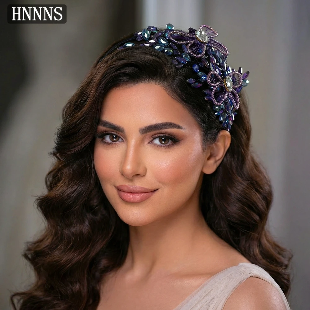 TOPQUEEN Bridal Crystal Head Hoop Purple Wedding Hair Accessories Handmade Beaded Flower Headwear Women Party Headpiece YXA131
TOPQUEEN Bridal Crystal Head Hoop Purple Wedding Hair Accessories Handmade Beaded Flower Headwear Women Party Headpiece YXA131