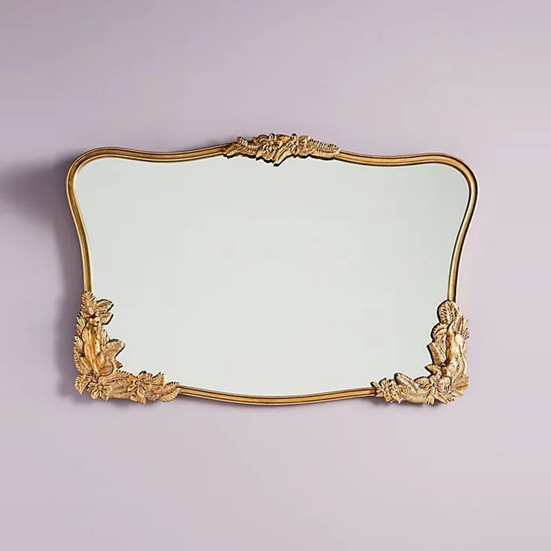 American-style foyer entrance wall-mounted mirror European-style home decorative mirror
American-style foyer entrance wall-mounted mirror European-style home decorative mirror