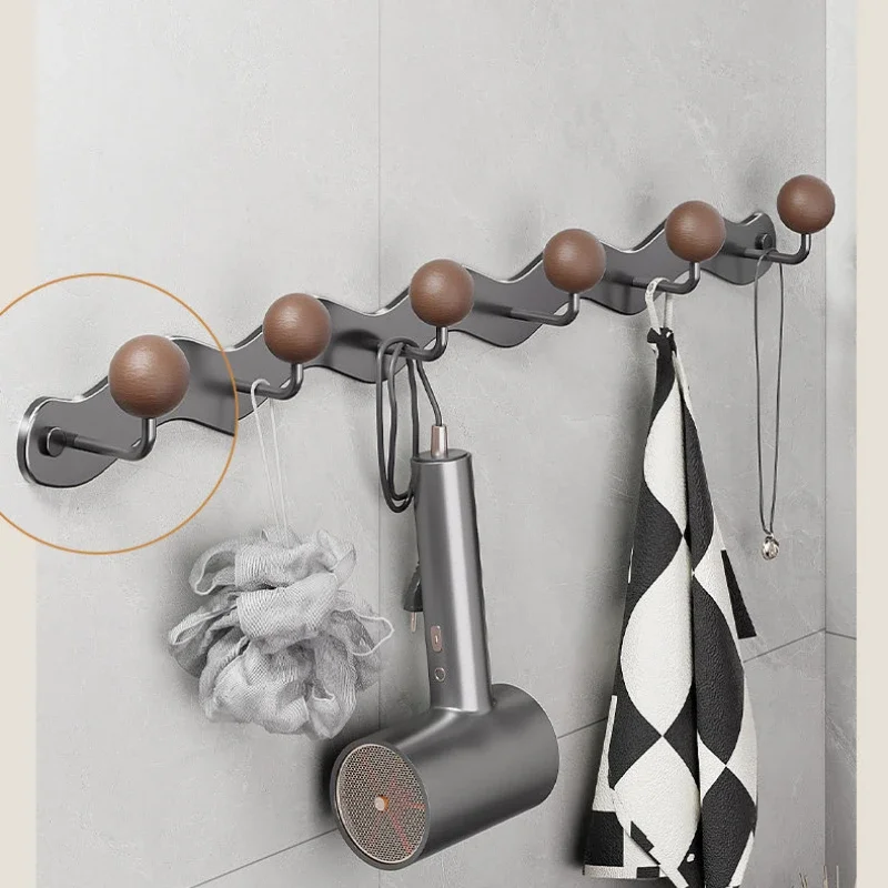 Fashion Grey Round Wood Ball Clothes Hanger Bedroom Bathroom Kitchen Multifunctional Hooks Entrance Door Wardrobe Storage Rack
Fashion Grey Round Wood Ball Clothes Hanger Bedroom Bathroom Kitchen Multifunctional Hooks Entrance Door Wardrobe Storage Rack