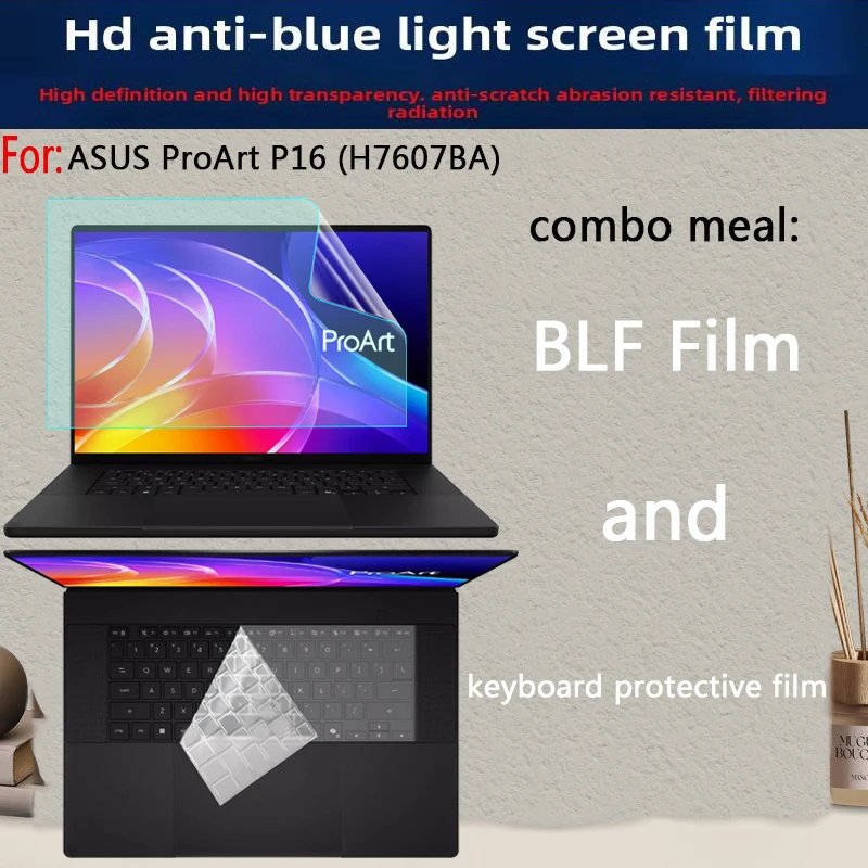 For ASUS ProArt P16 H7607BA Keyboard Film Laptop Screen Film Privacy Protection Anti-peeping Film Anti-Blue Film
For ASUS ProArt P16 H7607BA Keyboard Film Laptop Screen Film Privacy Protection Anti-peeping Film Anti-Blue Film