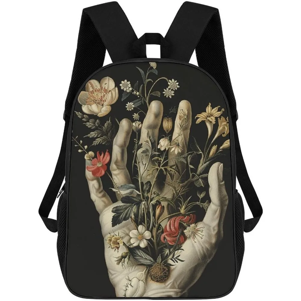 Hands With Flowers Bookbag - Ultra Lightweight Portable Backpack Work Travel Backpack For Men Women Fits 16 Inch Notebook
Hands With Flowers Bookbag - Ultra Lightweight Portable Backpack Work Travel Backpack For Men Women Fits 16 Inch Notebook