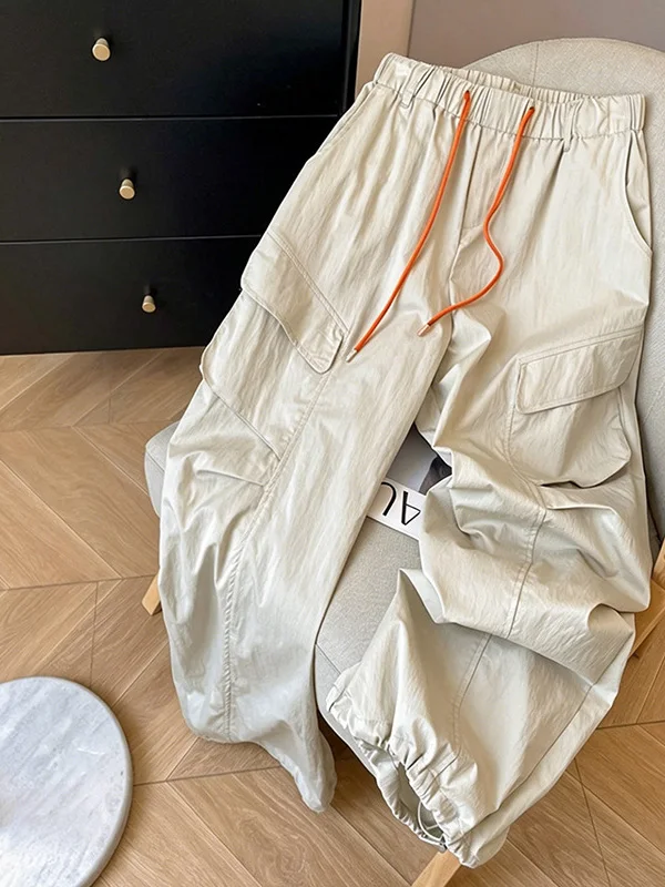 Cool Fashionable Casual Work Pants Women's Summer New Style Pocket Decorated Straight Leg Wide Leg Pants Elastic Waist Pure C...
Cool Fashionable Casual Work Pants Women's Summer New Style Pocket Decorated Straight Leg Wide Leg Pants Elastic Waist Pure C...