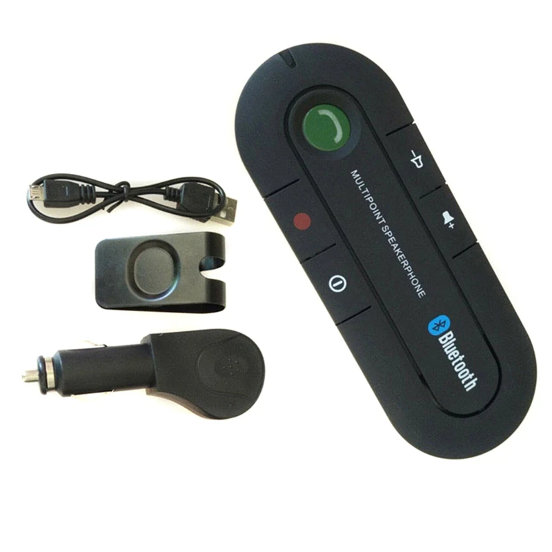 B63B-NEW Wireless Bluetooth-Compatible Speakerphone 5.0+EDR Handsfree Car Kit Speaker MP3 Music Player Car Charger
B63B-NEW Wireless Bluetooth-Compatible Speakerphone 5.0+EDR Handsfree Car Kit Speaker MP3 Music Player Car Charger
