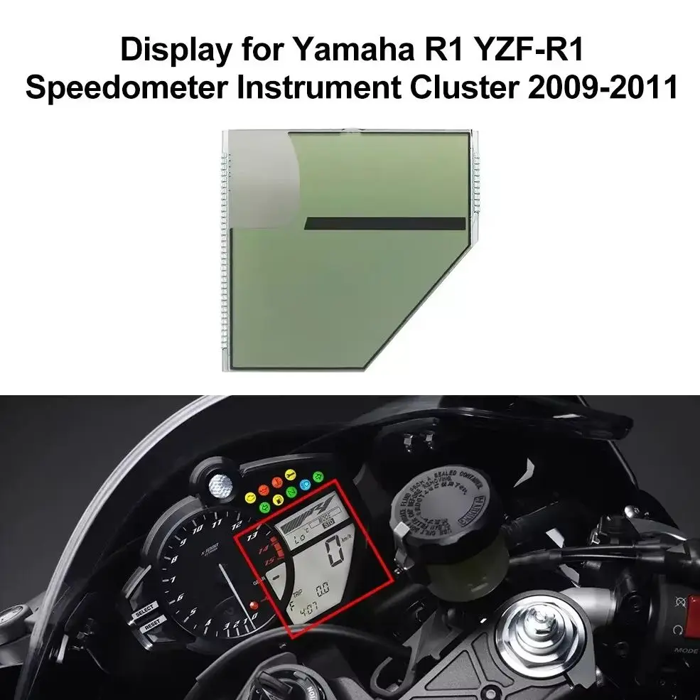 Display for Yamaha R1 YZF-R1 Speedometer Instrument Cluster 2009-2011