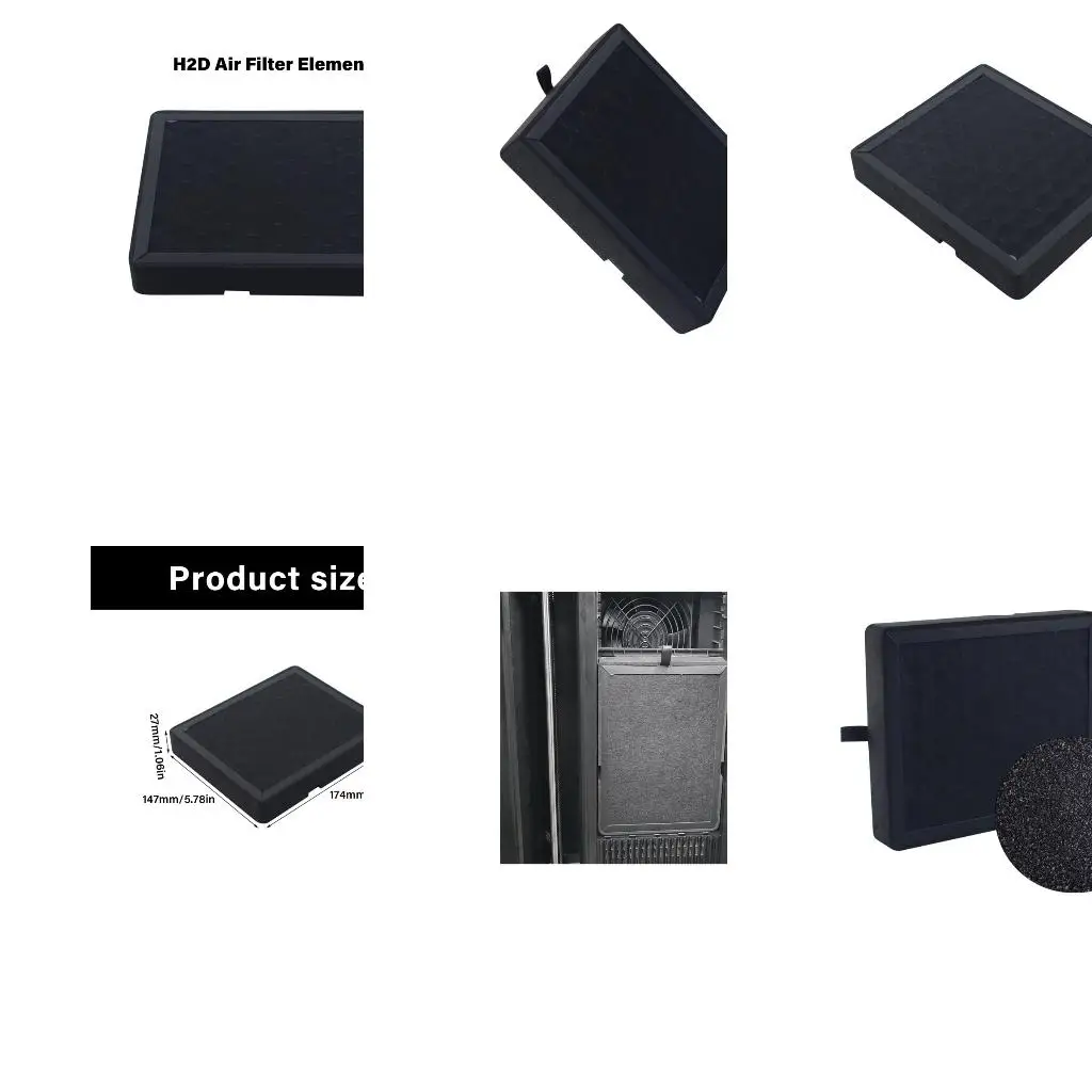 Воздушный фильтр 3D-принтер с активированным угольным фильтром Замена воздушного фильтра для H2D 3D-принтера Простые аксессуары
Воздушный фильтр 3D-принтер с активированным угольным фильтром Замена воздушного фильтра для H2D 3D-принтера Простые аксессуары