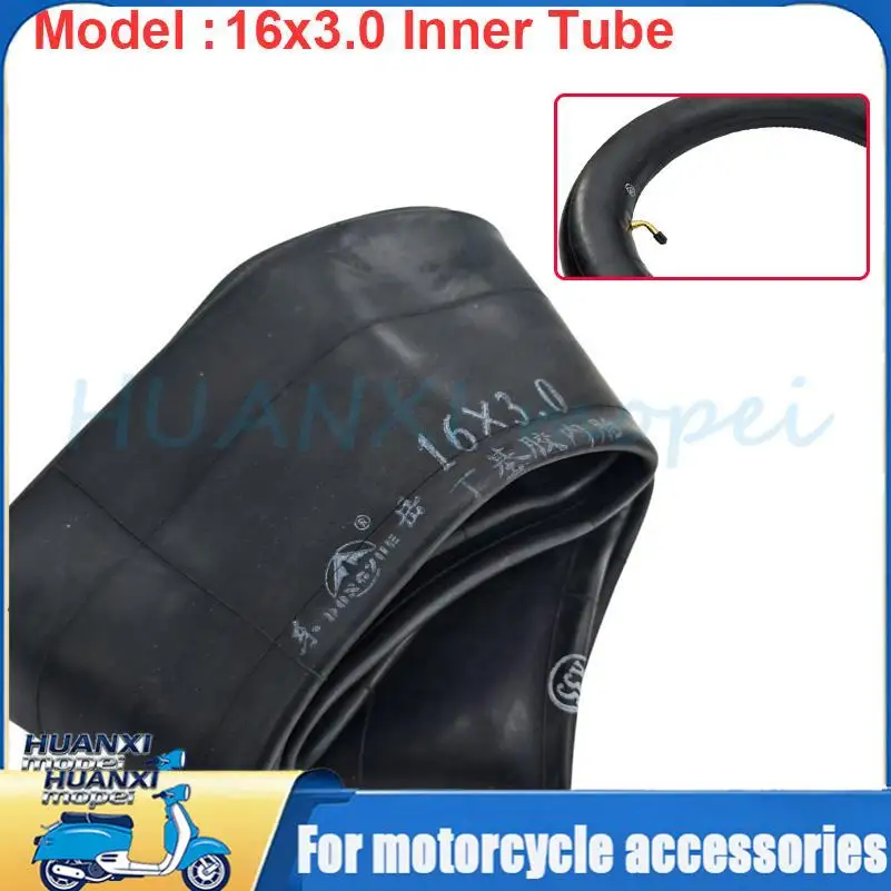 16X3.0 Inner Tube Electric Scooter&E Bikes, tricycle 16 * 3.00 Bent Valve Stem
16X3.0 Inner Tube Electric Scooter&E Bikes, tricycle 16 * 3.00 Bent Valve Stem