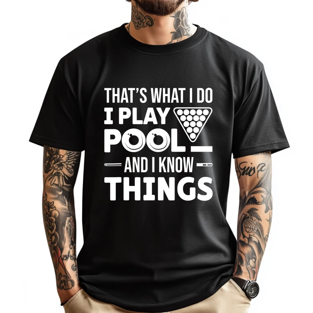 That is What I Do I Play Pool And I Know Things Billiards Mens Shirts Graphic Tee T Shirts For Men Man Tops Tees Easter Day
That is What I Do I Play Pool And I Know Things Billiards Mens Shirts Graphic Tee T Shirts For Men Man Tops Tees Easter Day