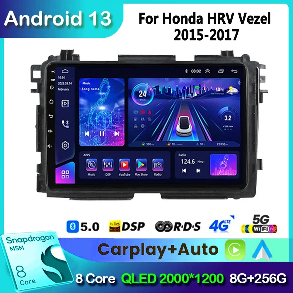 for Honda Vezel HR - V HRV HR V XRV 2015 - 2017 Android 13 Car Radio Multimedia Video Player Navigation Carplay GPS No 2din DVD
for Honda Vezel HR - V HRV HR V XRV 2015 - 2017 Android 13 Car Radio Multimedia Video Player Navigation Carplay GPS No 2din DVD