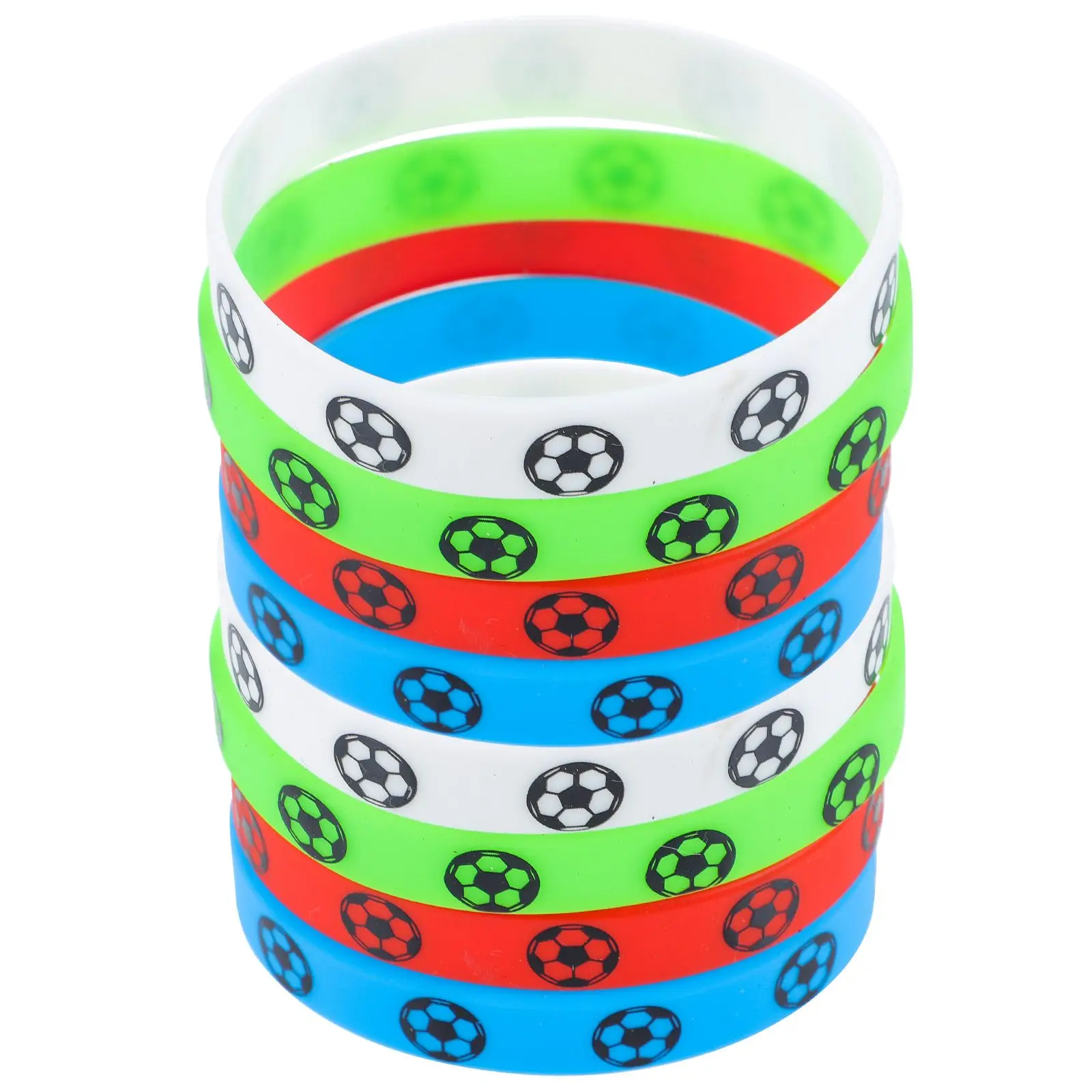 8 Pcs Football Bracelet Soccer Wristbands Silicone Sport Party Favor for Men Kids GiftsReusable Comfortable Decorative
8 Pcs Football Bracelet Soccer Wristbands Silicone Sport Party Favor for Men Kids GiftsReusable Comfortable Decorative