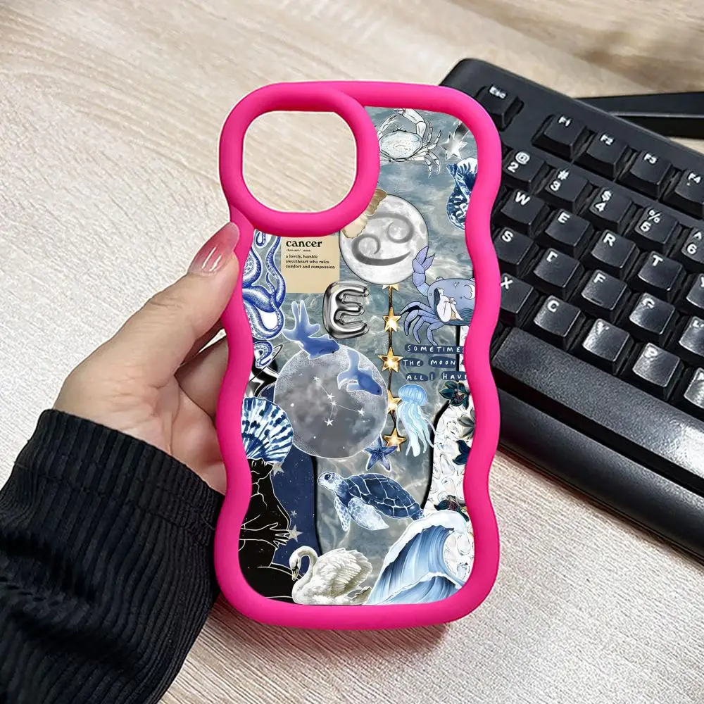 Zodiac Sign Cancer Phone Case for iPhone 17 16 15 14 13 12 11 Air Pro Max Plus Red Soft TPU Wavy Edge Cover
Zodiac Sign Cancer Phone Case for iPhone 17 16 15 14 13 12 11 Air Pro Max Plus Red Soft TPU Wavy Edge Cover