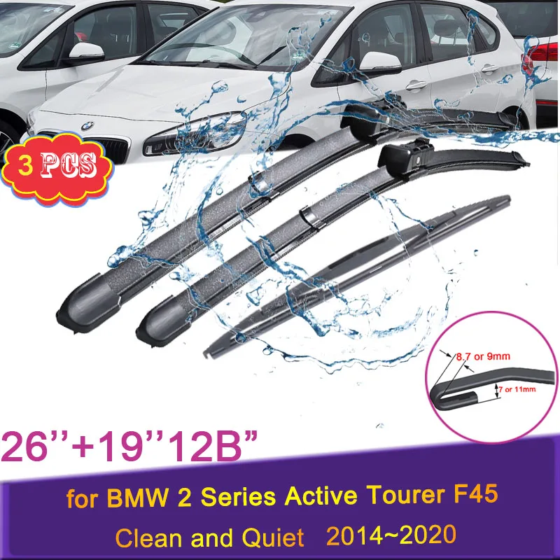 Car Wiper Blades Set Kit for BMW 2 Series Active Tourer F45 2014~2020 2018 Front and Rear Windshield Wipers Auto Accessories
Car Wiper Blades Set Kit for BMW 2 Series Active Tourer F45 2014~2020 2018 Front and Rear Windshield Wipers Auto Accessories