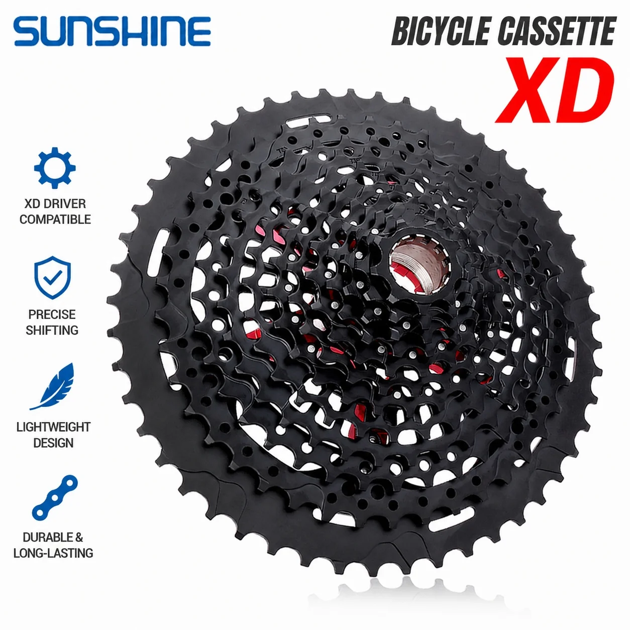 GOLDIX XD Structure Bicycle Cassette 12 Speed 9T-50T/9T-52T Mountain Bike Freewheel 12V for Sram XD Freehub GX EAGLE XX1 X01
GOLDIX XD Structure Bicycle Cassette 12 Speed 9T-50T/9T-52T Mountain Bike Freewheel 12V for Sram XD Freehub GX EAGLE XX1 X01