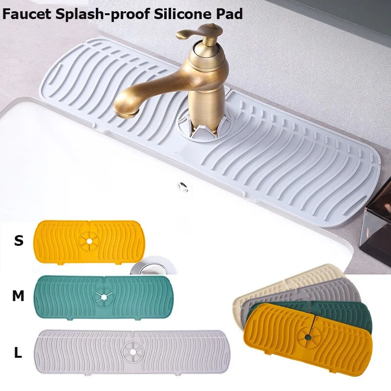 Faucet Splash-proof Silicone Pad Sink Splash Guard Kitchen Bathroom Countertop Protect Mat Heat Resistant Pad
Faucet Splash-proof Silicone Pad Sink Splash Guard Kitchen Bathroom Countertop Protect Mat Heat Resistant Pad