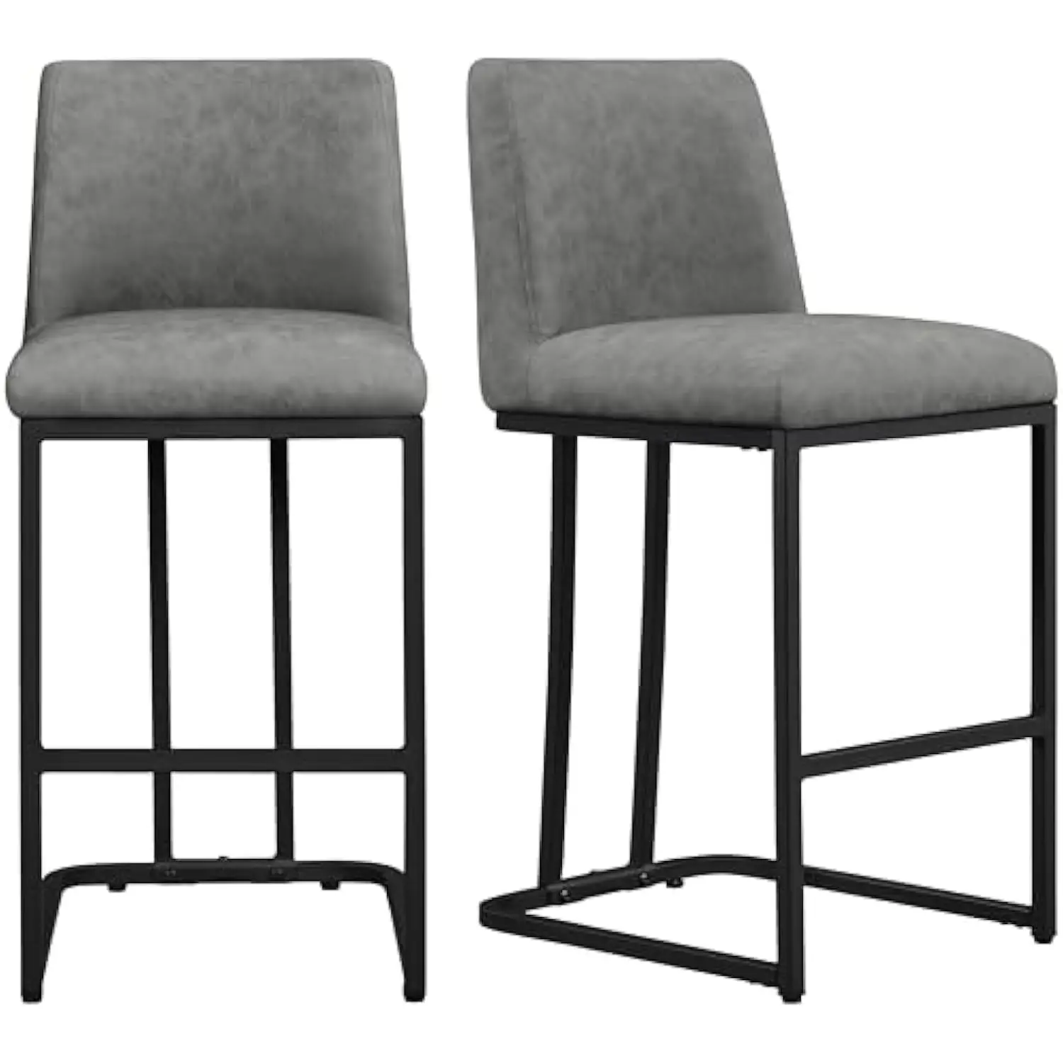 Counter Height Bar Stools 24'' Bar Stools Set of 2 Leather Bar Chairs Modern Upholstered Barstools with Back for Kitchen Count
Counter Height Bar Stools 24'' Bar Stools Set of 2 Leather Bar Chairs Modern Upholstered Barstools with Back for Kitchen Count