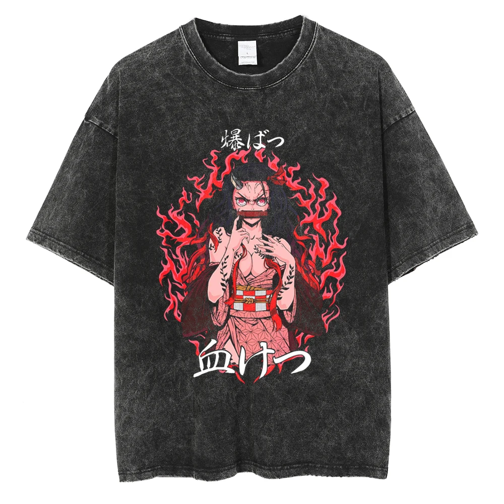 Demon Slayer Manga T-shirt Kamado Nezuko Graphic T Shirt Men Women Clothing Short Sleeve Tees Harajuku Washed Oversized T-shirt
Demon Slayer Manga T-shirt Kamado Nezuko Graphic T Shirt Men Women Clothing Short Sleeve Tees Harajuku Washed Oversized T-shirt