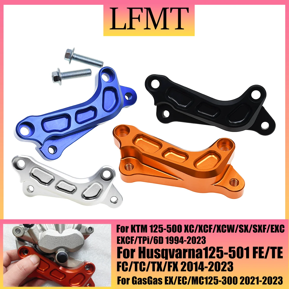 Aluminum Alloy Disc Brake Adapter Caliper Post Mount Bracket Brake Caliper Adapter for 320 Motorcycle FOR KTM XCF XCW Husqvarna
Aluminum Alloy Disc Brake Adapter Caliper Post Mount Bracket Brake Caliper Adapter for 320 Motorcycle FOR KTM XCF XCW Husqvarna