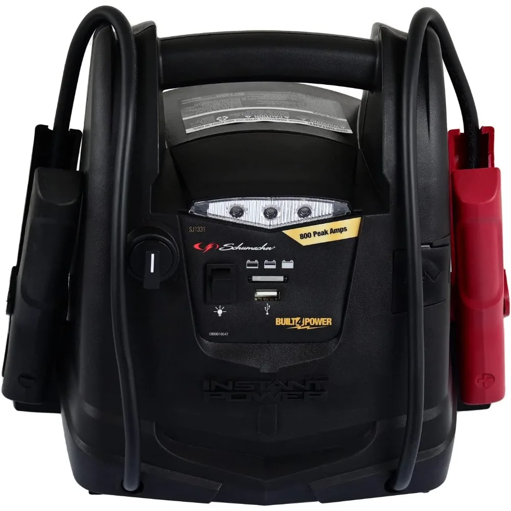 SJ1331 Rechargeable AGM Jump Starter for Gas Diesel Vehicles - 800 Amps with Air Compressor
SJ1331 Rechargeable AGM Jump Starter for Gas Diesel Vehicles - 800 Amps with Air Compressor
