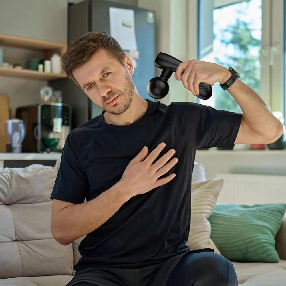 Регулируемый мини-массажер для фасции, износостойкая мягкая массажная головка, устройство для массажа глубоких тканей, портативное, удобное 
Регулируемый мини-массажер для фасции, износостойкая мягкая массажная головка, устройство для массажа глубоких тканей, портативное, удобное