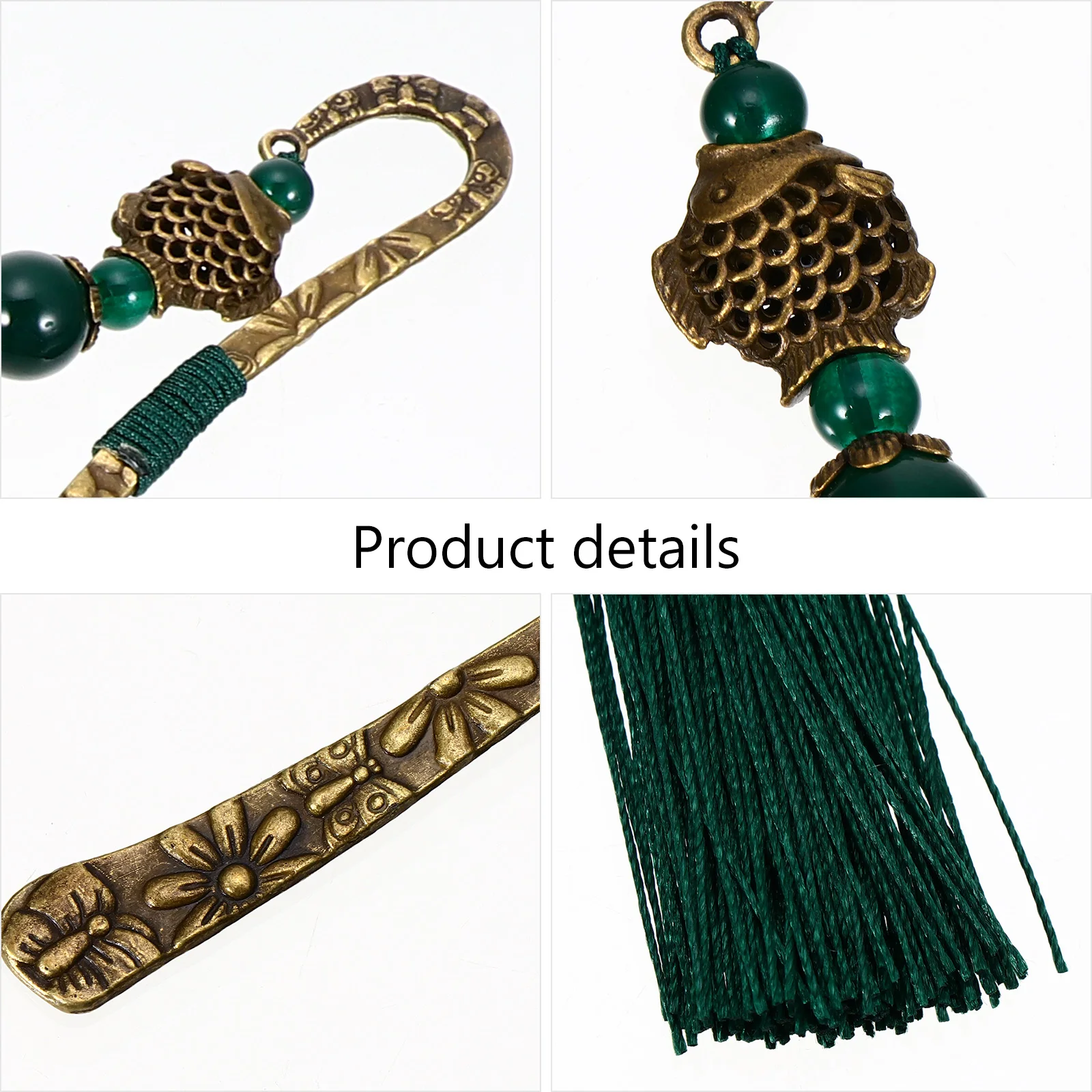 Retro Bookmarks Vintage Alloy Carving Chinese Style Tassel Bookmark Reading Practical Decorative Gift Student Writer Reader
Retro Bookmarks Vintage Alloy Carving Chinese Style Tassel Bookmark Reading Practical Decorative Gift Student Writer Reader