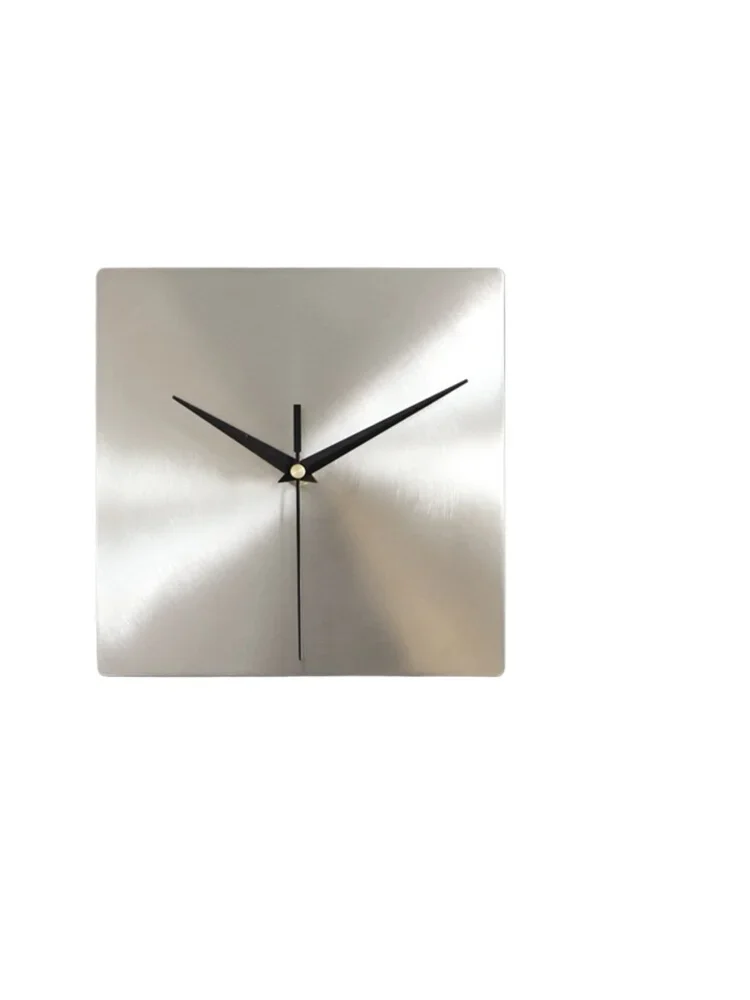Square stainless steel metal wall clock living room clock household silent creative simple clock
Square stainless steel metal wall clock living room clock household silent creative simple clock