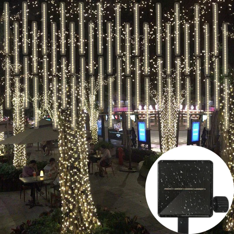 LED 8 Tube 30/50cm Holiday Garland Wedding Fairy Light Christmas Tree Decoration Solar Meteor Shower Rain String Light Outdoor
LED 8 Tube 30/50cm Holiday Garland Wedding Fairy Light Christmas Tree Decoration Solar Meteor Shower Rain String Light Outdoor