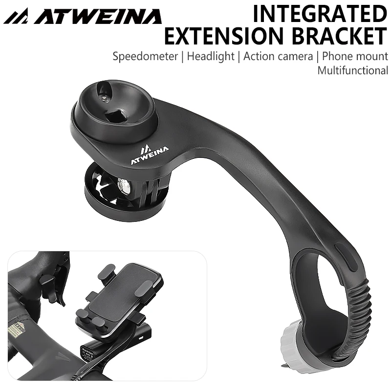 ATWEINA All-in-One Bike Handlebar Mount Extension Bracket for Speedometer Headlight Action Camera Phone Garmin Compatible Durabl
ATWEINA All-in-One Bike Handlebar Mount Extension Bracket for Speedometer Headlight Action Camera Phone Garmin Compatible Durabl