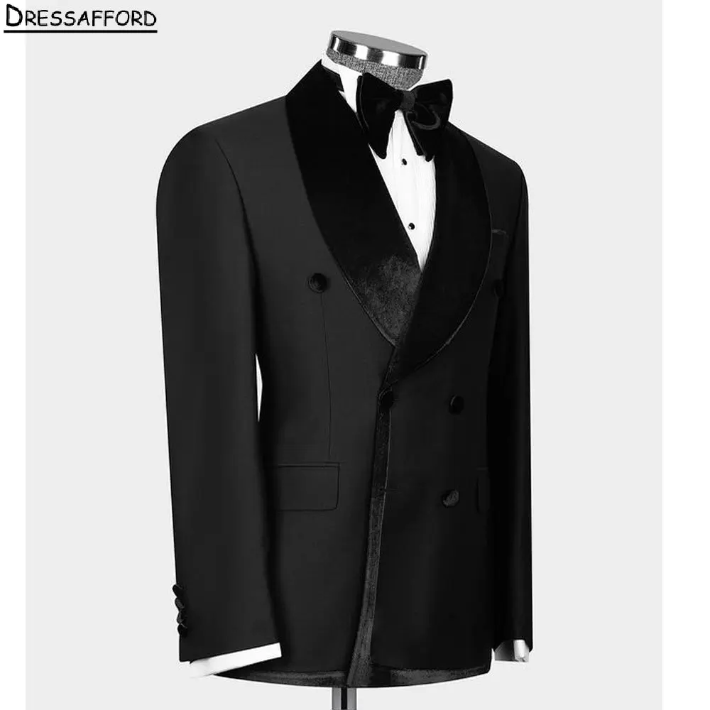 Black Formal Men Suits For Wedding Groom Tuxedos 2 Pieces Jacket Pants Prom Blazers Customized
Black Formal Men Suits For Wedding Groom Tuxedos 2 Pieces Jacket Pants Prom Blazers Customized