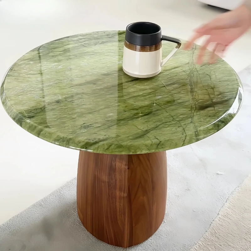 Natural marble luxury stone edge few small coffee table round retro simple light luxury high-end corner few
Natural marble luxury stone edge few small coffee table round retro simple light luxury high-end corner few