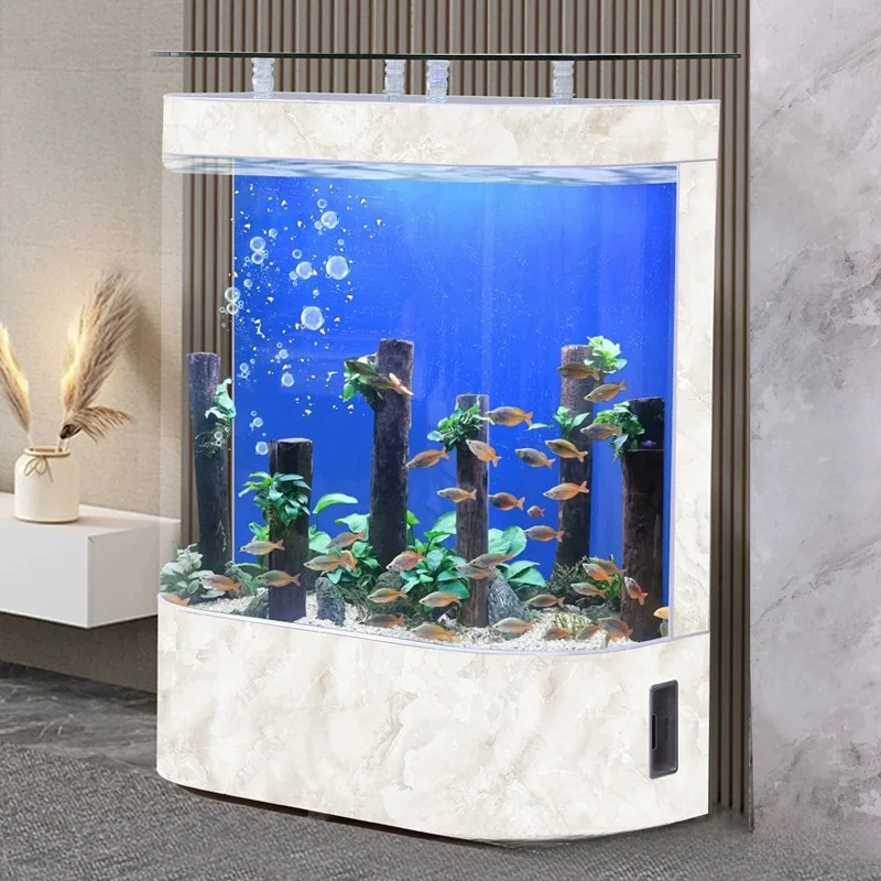 Wholesale New Design Large Curved Living Room Goldfish Aquarium Glass Against The Wall Floor Ecological Aquariums Fish Tank
Wholesale New Design Large Curved Living Room Goldfish Aquarium Glass Against The Wall Floor Ecological Aquariums Fish Tank
