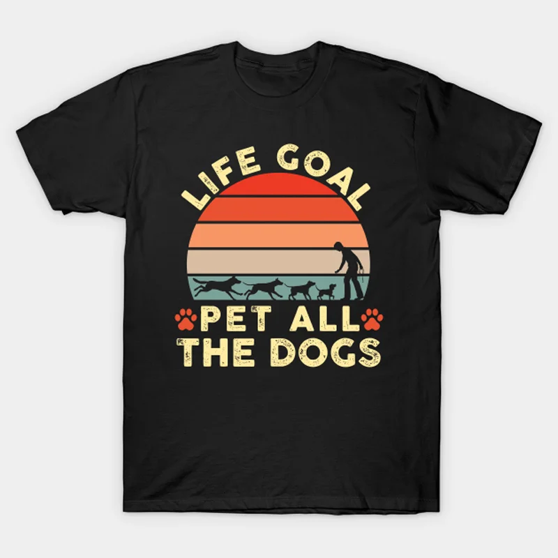 Retro Sunset Dog Lovers Life Goal T-Shirt 100% Cotton O-Neck Summer Short Sleeve Casual Mens T-shirt Size S-3XL
Retro Sunset Dog Lovers Life Goal T-Shirt 100% Cotton O-Neck Summer Short Sleeve Casual Mens T-shirt Size S-3XL