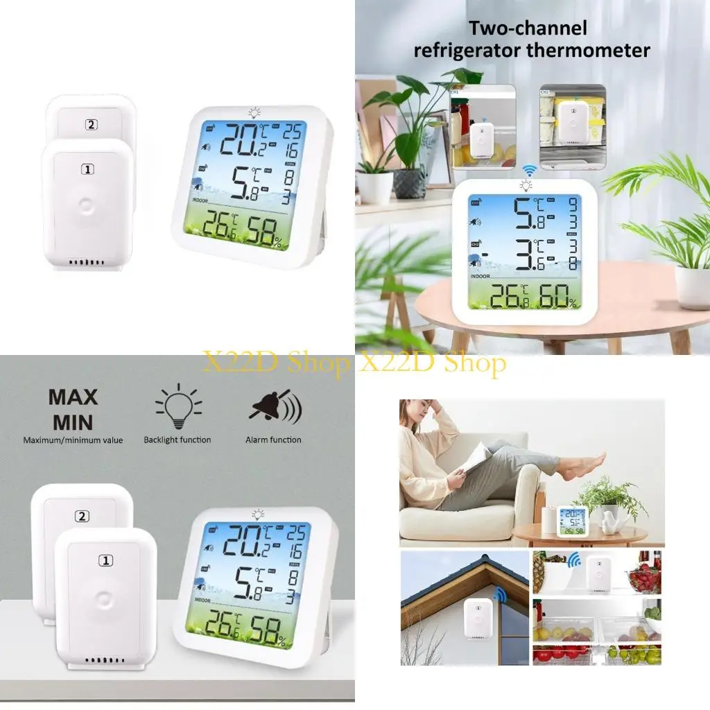 X22D Double Zone Temperature Hygrometer With Mount Radio Transducer 100M Extent Data Logging Low Power Warning For Refrigeration
X22D Double Zone Temperature Hygrometer With Mount Radio Transducer 100M Extent Data Logging Low Power Warning For Refrigeration