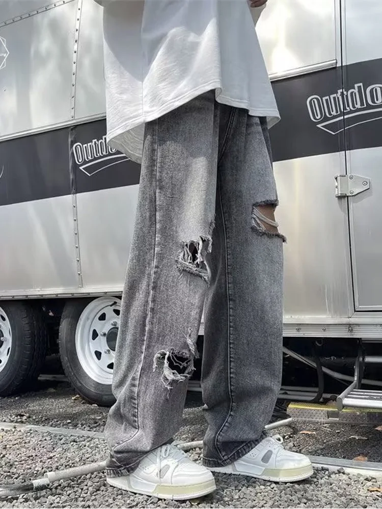 American Sle Women's Jeans Spring Summer Trendy High Waist Wide Leg Pants Street Sle Nine Points Loose Fit Denim Skinnies
American Sle Women's Jeans Spring Summer Trendy High Waist Wide Leg Pants Street Sle Nine Points Loose Fit Denim Skinnies