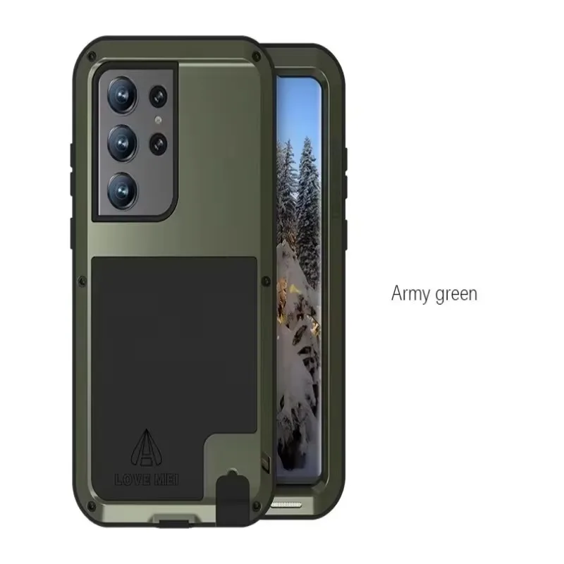 Phone case LOVE MEI For Samsung GalaxyS25 S24 UltraS22 S23 Plus S24FE Military Grade Metal Protective Case Silicone Shockproof
Phone case LOVE MEI For Samsung GalaxyS25 S24 UltraS22 S23 Plus S24FE Military Grade Metal Protective Case Silicone Shockproof