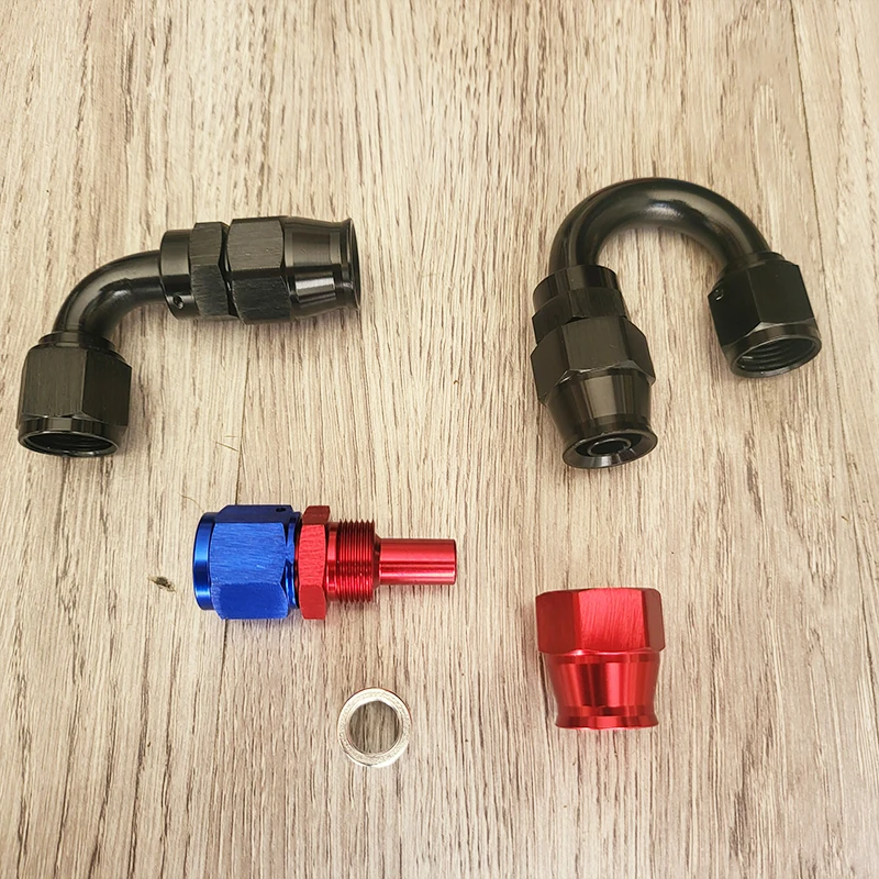 Universal PTFE Teflon Hose End Fittings Swivel Adapter AN4 AN6 AN8 AN10 0 45 90 180 Degree for Fuel Oil Line Car Vehicle
Universal PTFE Teflon Hose End Fittings Swivel Adapter AN4 AN6 AN8 AN10 0 45 90 180 Degree for Fuel Oil Line Car Vehicle