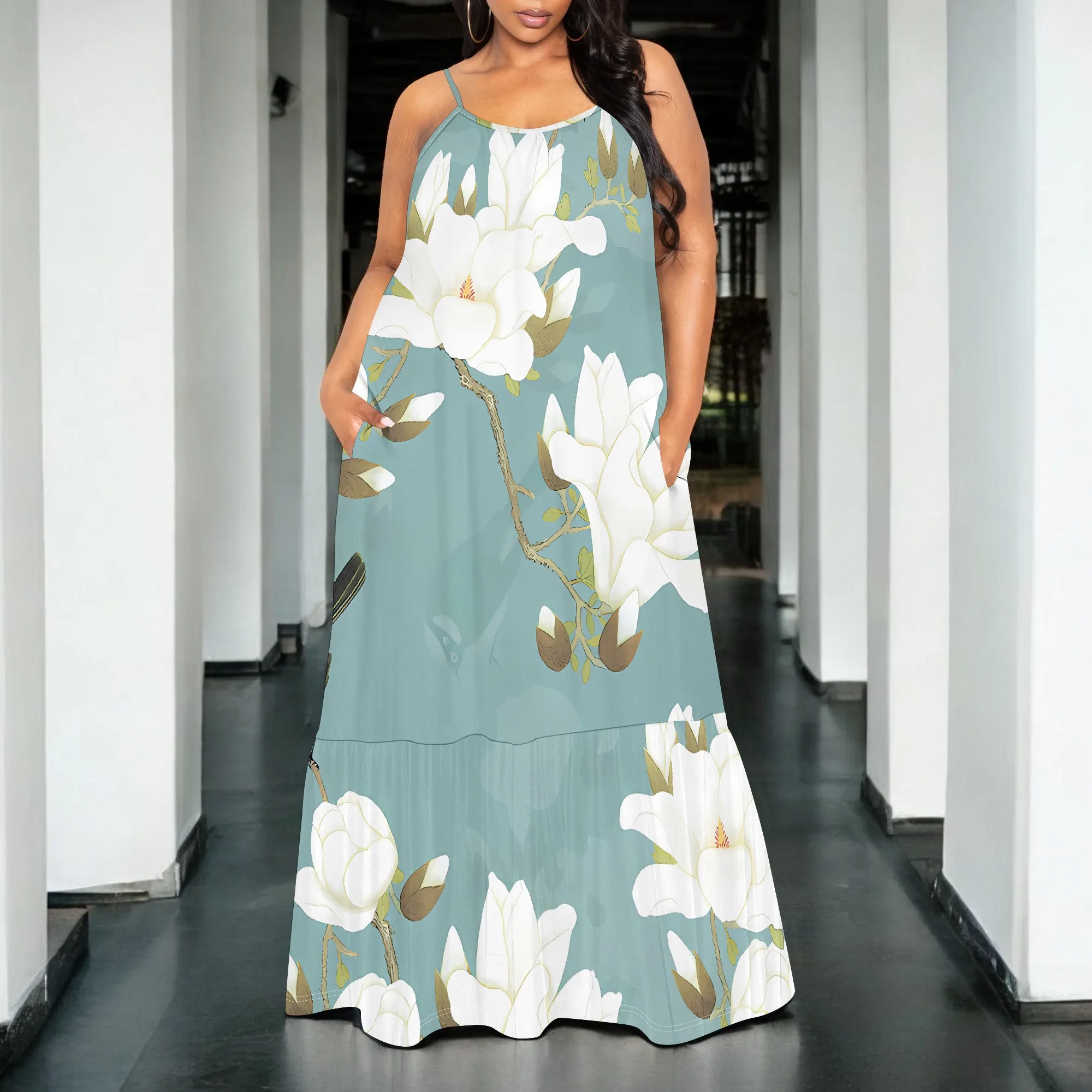 Women's Sexy Off Shoulder Backless Bodycon Maxi Dress Fashion Printed Casual Party Dresshalter dress with pocket
Women's Sexy Off Shoulder Backless Bodycon Maxi Dress Fashion Printed Casual Party Dresshalter dress with pocket