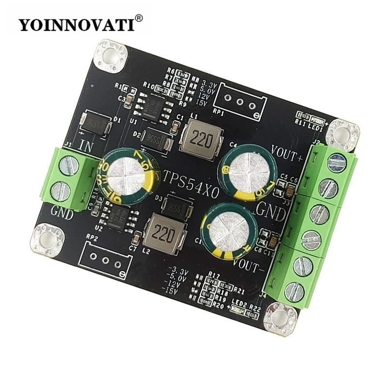 TPS5430 Switching Regulator Power Module, Single to Dual Positive/Negative Output DC-DC Converter, Low Ripple, 3.3V/5V/12V/15V
TPS5430 Switching Regulator Power Module, Single to Dual Positive/Negative Output DC-DC Converter, Low Ripple, 3.3V/5V/12V/15V