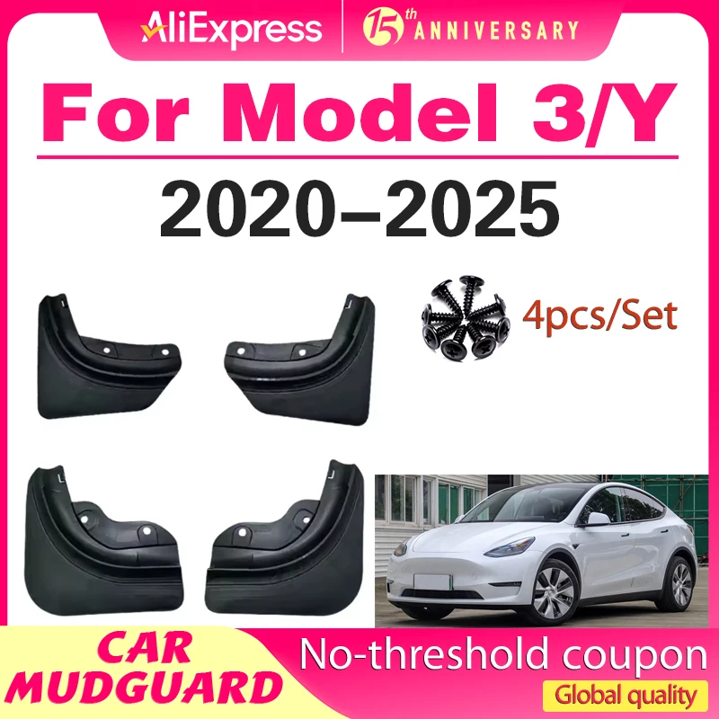 Soft Mud Flaps For Tesla Model 3 Y Juniper 2020-2025 Accessories TPE Mudguards Fender Anti-Snow Anti-Sand Guard Protector Cover
Soft Mud Flaps For Tesla Model 3 Y Juniper 2020-2025 Accessories TPE Mudguards Fender Anti-Snow Anti-Sand Guard Protector Cover