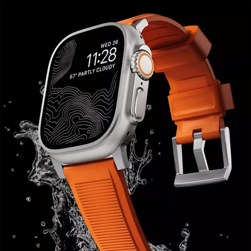 Silicone Watch Band For Apple Watch Ultra 49mm 10 9 8 7 46mm 45mm Sport Rubber Bracelet Wristband iWatch Series 654 SE 44mm Belt
Silicone Watch Band For Apple Watch Ultra 49mm 10 9 8 7 46mm 45mm Sport Rubber Bracelet Wristband iWatch Series 654 SE 44mm Belt