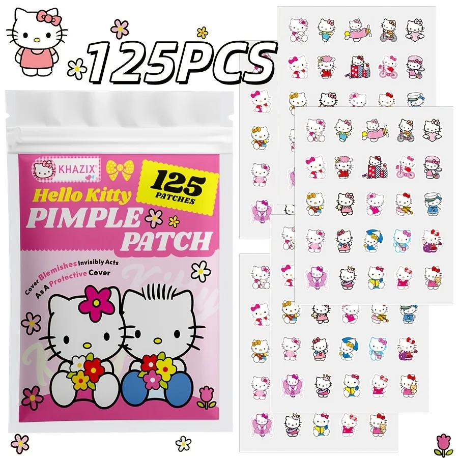 125PCS Hello Kitty cartoon acne stickers, covering pimples and blemishes. An excellent choice for taking photos.
125PCS Hello Kitty cartoon acne stickers, covering pimples and blemishes. An excellent choice for taking photos.