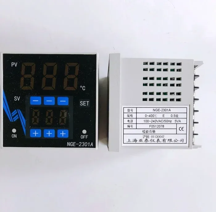 Hualian automatic sealing machine digital display temperature controller NGE2301A temperature controller E400 degrees
Hualian automatic sealing machine digital display temperature controller NGE2301A temperature controller E400 degrees