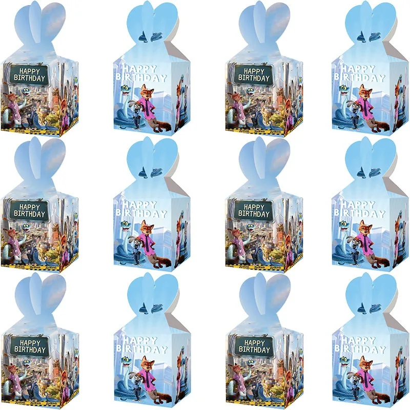 12Pcs Disney Zootopia Theme Party Candy Boxes for Kids Birthday Party Cookie Packing Surprise Boxes Decorations Events Supplies
12Pcs Disney Zootopia Theme Party Candy Boxes for Kids Birthday Party Cookie Packing Surprise Boxes Decorations Events Supplies