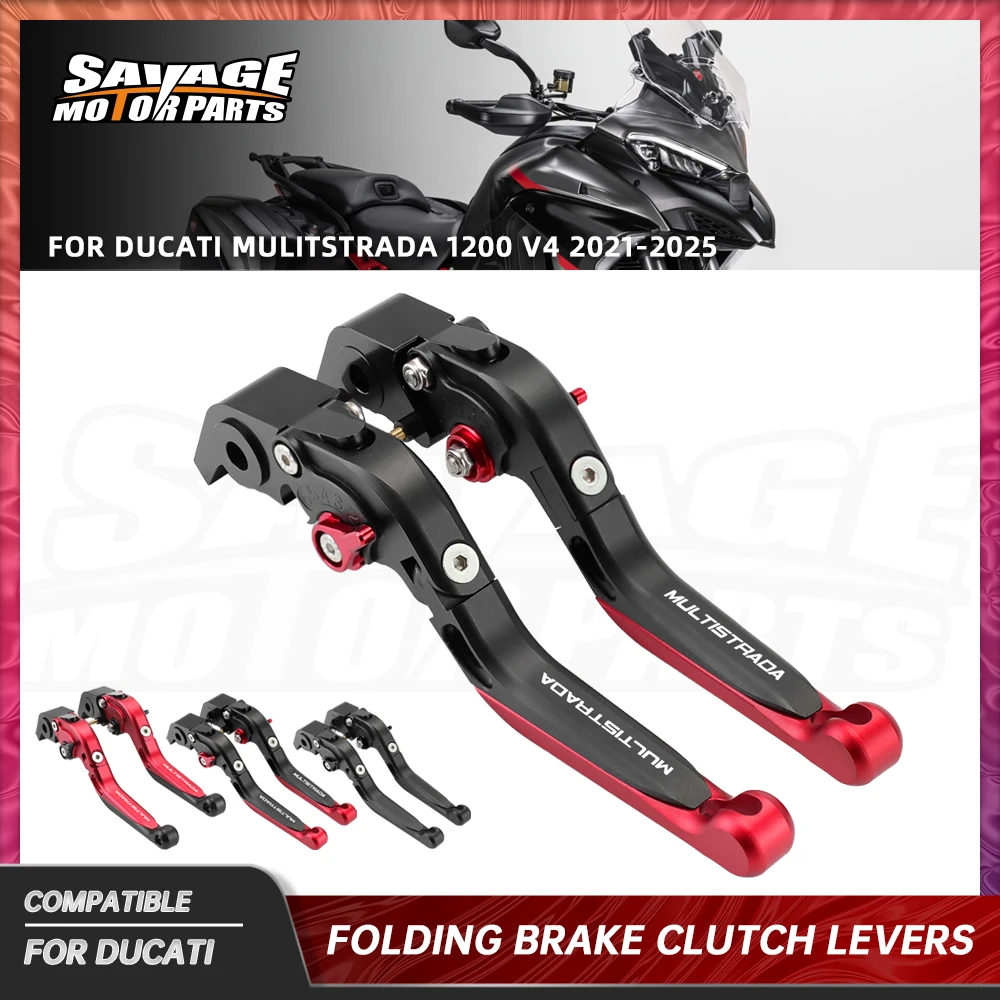 For Ducati Mulitstrada 1200 V4 Folding Clutch Brake Levers V4S Pikes Peak Sport Rally 2021-2025 Extendable Front Control Handles
For Ducati Mulitstrada 1200 V4 Folding Clutch Brake Levers V4S Pikes Peak Sport Rally 2021-2025 Extendable Front Control Handles